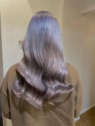 ロング ブリーチ毛矯正.髪質 改善.髪にドラマをのヘアスタイル