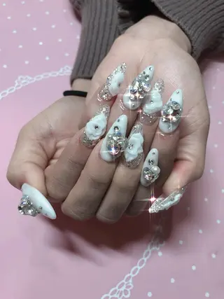 セミロング ネイル 《LB》ラブリエ Nail&eyeのマツエク・マツパデザイン