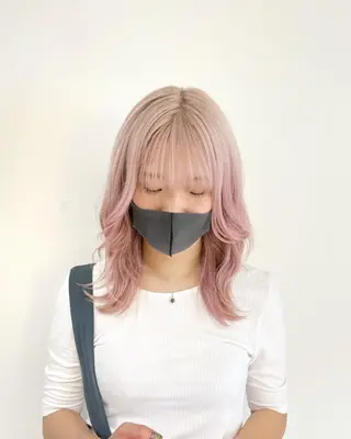 ミディアム デザイン🥇複雑履歴 ハイトーン特化のヘアスタイル