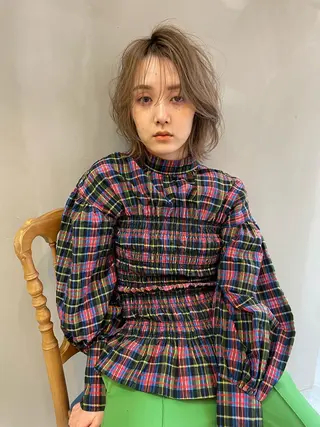 ショート カラー ショート/ボブ/ 心斎橋/宮脇美奈のヘアスタイル