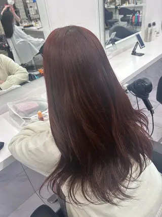 ロング カラー パーマ ヘアアレンジ メンズ キッズ ブリーチなしカラー/ ブラウン/レイヤーのヘアスタイル