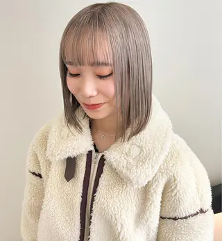 ショート カラー 顔周りカット/透明感 カラー✂️MEIのヘアスタイル
