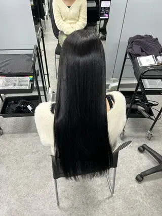 ロング 韓国うる艶ベージュ 🤎まなかのヘアスタイル