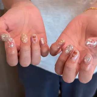 ネイル 🎀 Hiyubi._.nail 🫧所属・🎀フェイ フェイ🫧💗のネイルデザイン