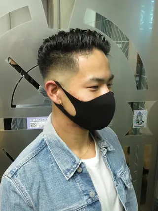 パーマ メンズ Le'a所属・渋谷/フェード/ 國分 翔のヘアスタイル