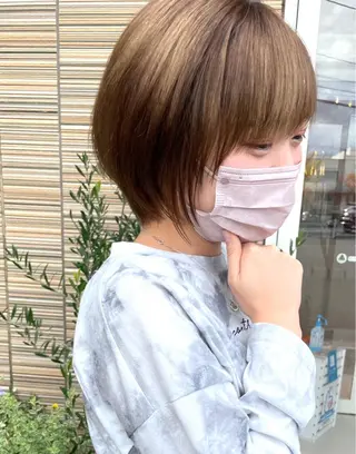ショート カラー 鶴岡で縮毛矯正なら お任せ！ハヤシナオミのヘアスタイル