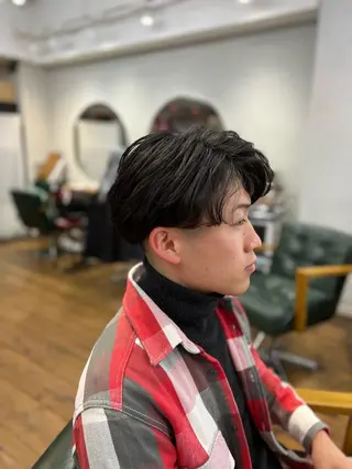 ショート パーマ メンズ 髪質改善/縮毛矯正/ 超高濃度水素ケアのヘアスタイル