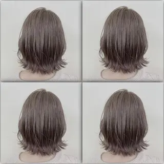 ミディアム カラー ダブルカラー 韓国ヘアKYONのヘアスタイル