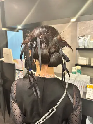 ロング ブリーチなし ダブルカラー/ゆなのヘアスタイル