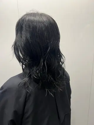 セミロング パーマ マスダ ミウのヘアスタイル