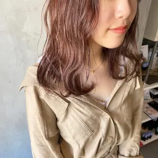 ミディアム カラー ヘアアレンジ stylist/蛯谷 珠里のヘアスタイル