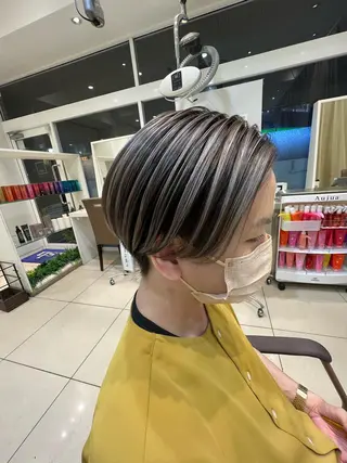 ショート カラー メンズ はだゆうき @hadadan08のヘアスタイル