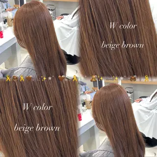 ロング ✨️髪質改善✨️ツヤ カラー✨️竹脇美奈のヘアスタイル