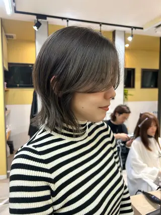 ミディアム hub hair レイヤー/透明感のヘアスタイル