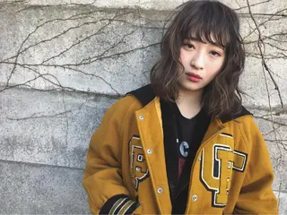 ミディアム カラー オリーブ透明感カラー 表参道/MIKUのヘアスタイル