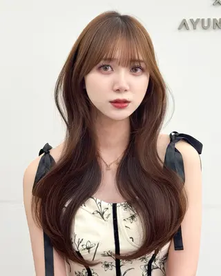 ロング カラー 韓国ヘア　紗希 🦋のヘアスタイル