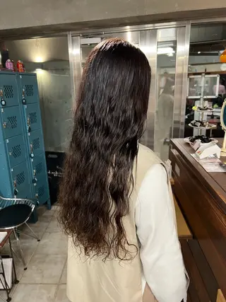 ロング 土田かほ/本日🈳 透明感カラー🍃のヘアスタイル