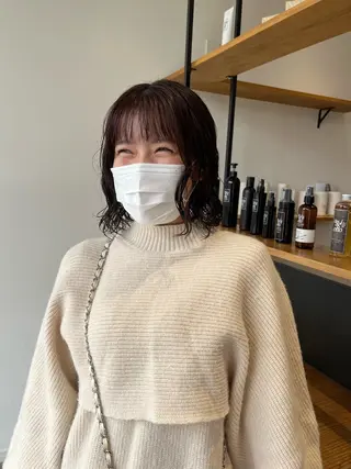 ミディアム 西崎 満里奈のヘアスタイル