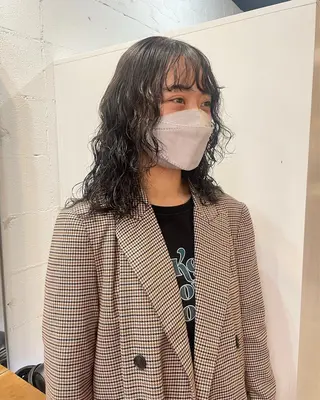 ミディアム カラー パーマ ヘアアレンジ satsuki 暖色・ブラウンカラーのヘアスタイル