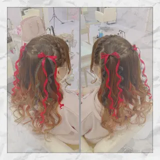 ロング ヘアアレンジ ヘアセット/着付け 𓇼 松本 夏美𓇼のヘアスタイル