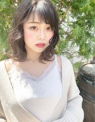 ミディアム カラー DECORA sweet(川越)所属・坪田 彩花のヘアスタイル