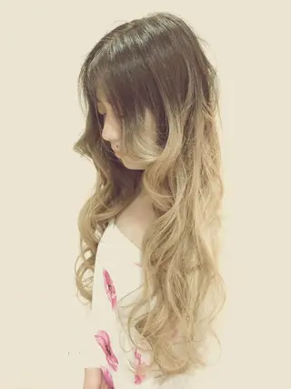 ロング カラー 関口 友行のヘアスタイル