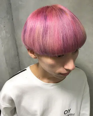 ショート カラー ヘアアレンジ 遠藤 拓馬のヘアスタイル