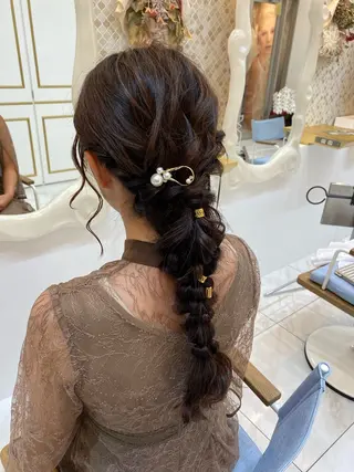 ヘアアレンジ 艶髪/透明感/ 三宅晴香のヘアスタイル