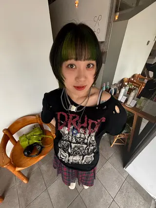 ショート カラー mirai/レイヤー ボブ/ショートのヘアスタイル