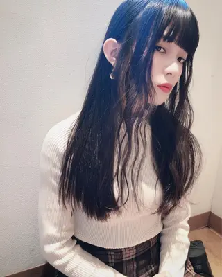 セミロング カラー テトネ タカシのヘアスタイル