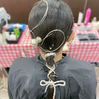 セミロング 💎韓国ヘア💎 Harukaのヘアスタイル