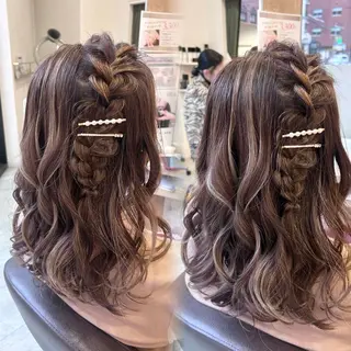 ヘアアレンジ 透明感カラー💎✨/ 西中島/KUREAのヘアスタイル