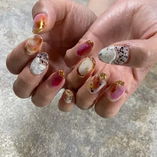 ネイル Amber21.所属・Nagahama Akariのネイルデザイン