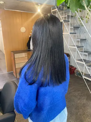 ロング カラー パーマ ヘアアレンジ モリモト サナのヘアスタイル