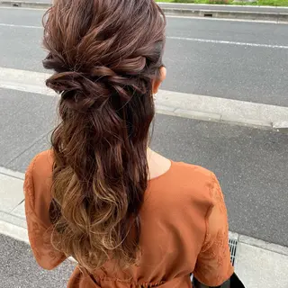 ロング ヘアアレンジ 久保田 茜のヘアスタイル