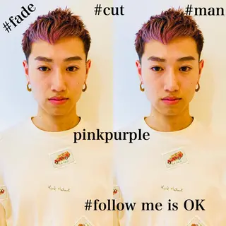 ショート カラー パーマ メンズ Memories水天宮前所属・花渕 俊彦のヘアスタイル