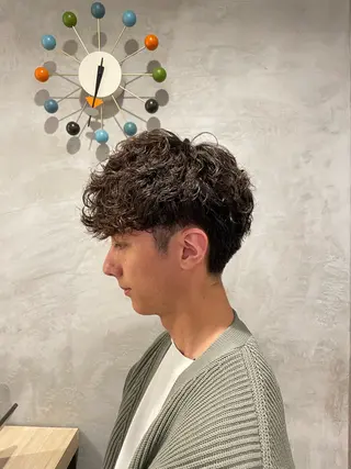 ショート 柏/シャドウパーマ/ ナチュラル/颯寿のヘアスタイル