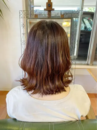 ミディアム カラー 石井 佑樹のヘアスタイル