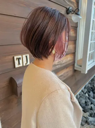 ショート カラー パーマ Artist 藤﨑紘成のヘアスタイル