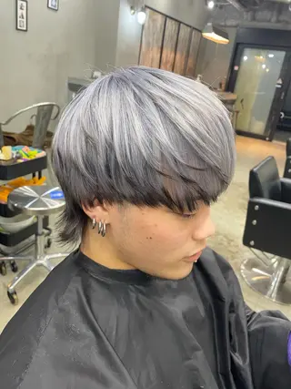 カラー メンズ 新宿/韓国ヘア/ 髪質改善ストレートのヘアスタイル