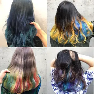 セミロング カラー 韓国ヘア🤍髪質改善 🇰🇷AKANEのヘアスタイル