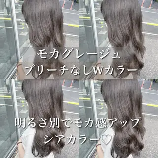 ロング カラー 💖韓国×王道 ハイトーン💖のヘアスタイル