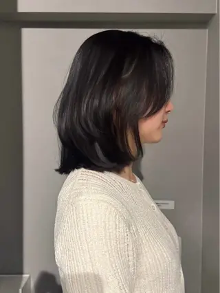 ミディアム カラー 朝の準備が楽になる レイヤー🎀Macoのヘアスタイル