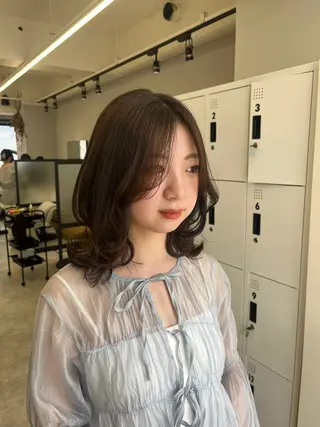 ミディアム 木寺 樹莉のヘアスタイル