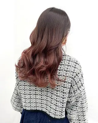 セミロング カラー 【公式】amble luxe池袋東口🩷のヘアスタイル