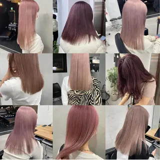 ロング カラー ヘアアレンジ 韓国/ハイトーン/ ボブ🎀MIKU🎀のヘアスタイル