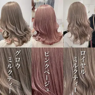 ロング 艶感ミルクティー🤍 色落ち綺麗🤍ともやのヘアスタイル