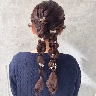 ロング ヘアアレンジ 絶対可愛い宣言💝横 浜エクステみさき🪄のヘアスタイル