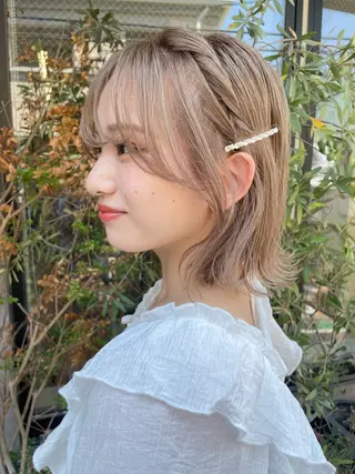 カラー ユズキ/似合わせ カット♡透明感カラーのヘアスタイル