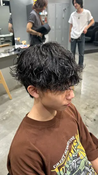 パーマ メンズ 藤平海音/fifth PARKのヘアスタイル